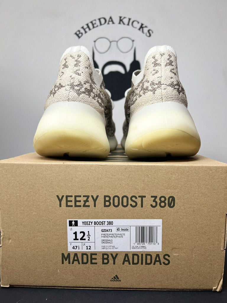 Adidas Yeezy Boost 380 Pyrite Size 12.5 GZ0473 Preowned Clean Rare Og Kanye