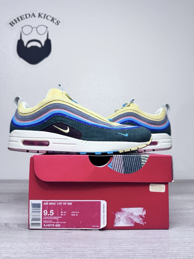 Size 9.5 - Nike Air Max 1/97 Sean Wotherspoon Men’s Preowned AJ4219-400