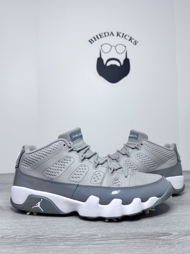 Size 11.5 - Air Jordan 9 Retro Golf Cool Grey Cleats FJ5934-001 Preowned