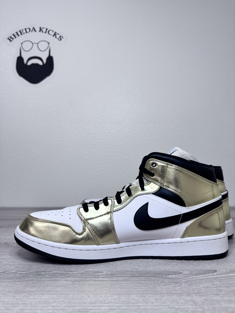 Size 16 - Jordan 1 Mid SE Metallic Gold 2020 DC1419-700 Preowned Authentic