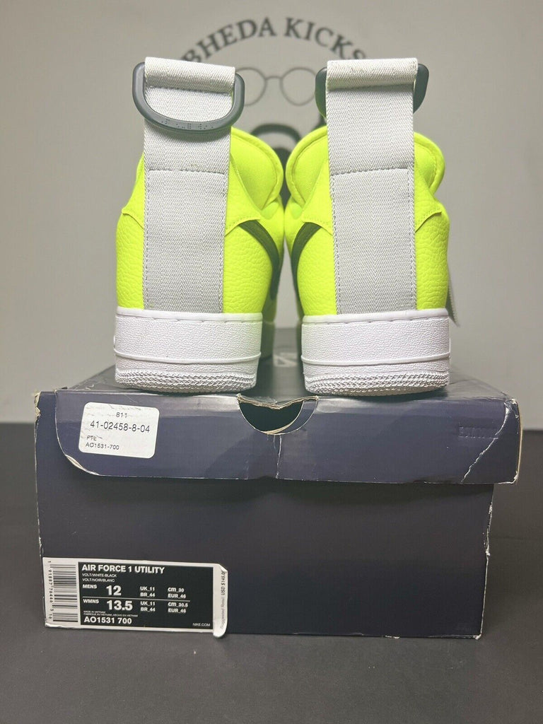 Nike Air Force 1 Low Utility Volt Men's Size 12 2018 AO1531-700 Preowned Og Rare