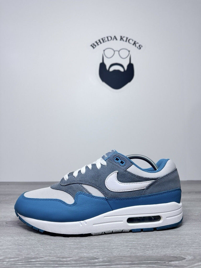 Size 10.5 - Nike Air Max 1 SC 'Aqua Blue Grey White' FB9660-001 Men's Preowned