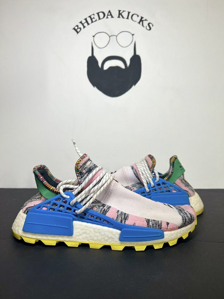 Size 9 adidas NMD Human Race Trail x Pharrell Solar Pack 2018 BB9531 Preowned OG