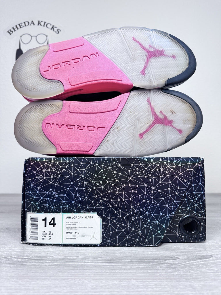 Size 14 - Air Jordan 5 Retro 3Lab5 Infrared (599581-010) Preowned Authentic