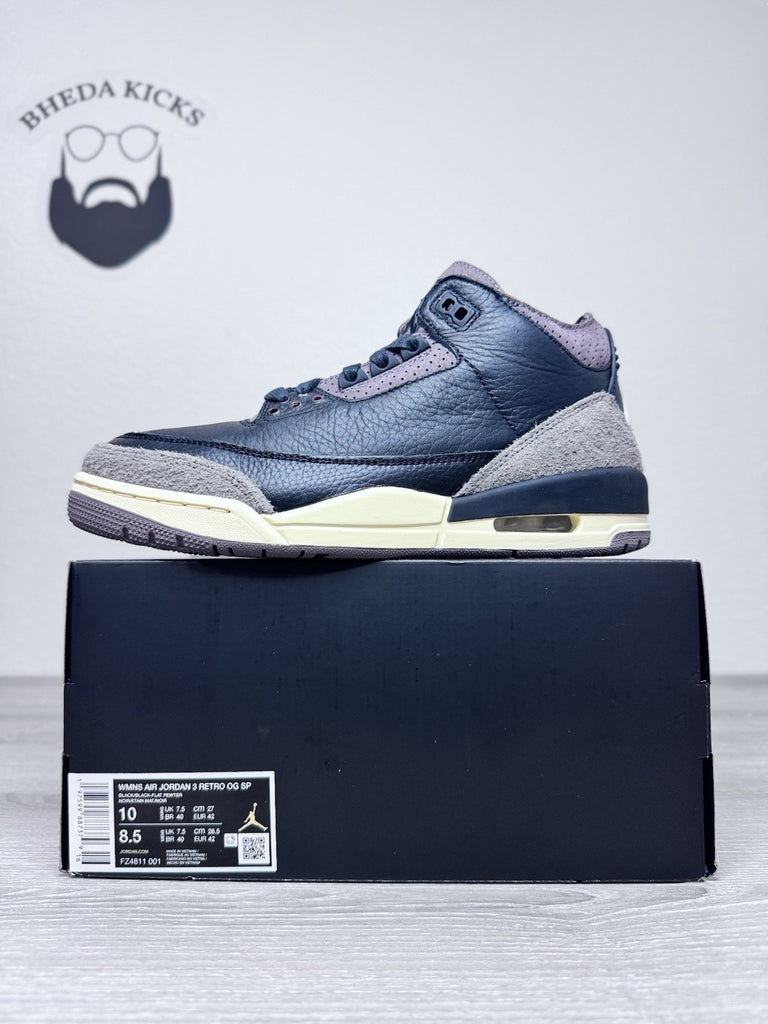 Size 10W/8.5M - A Ma Maniére x Air Jordan 3 Retro While You Were Sleeping NEW DS