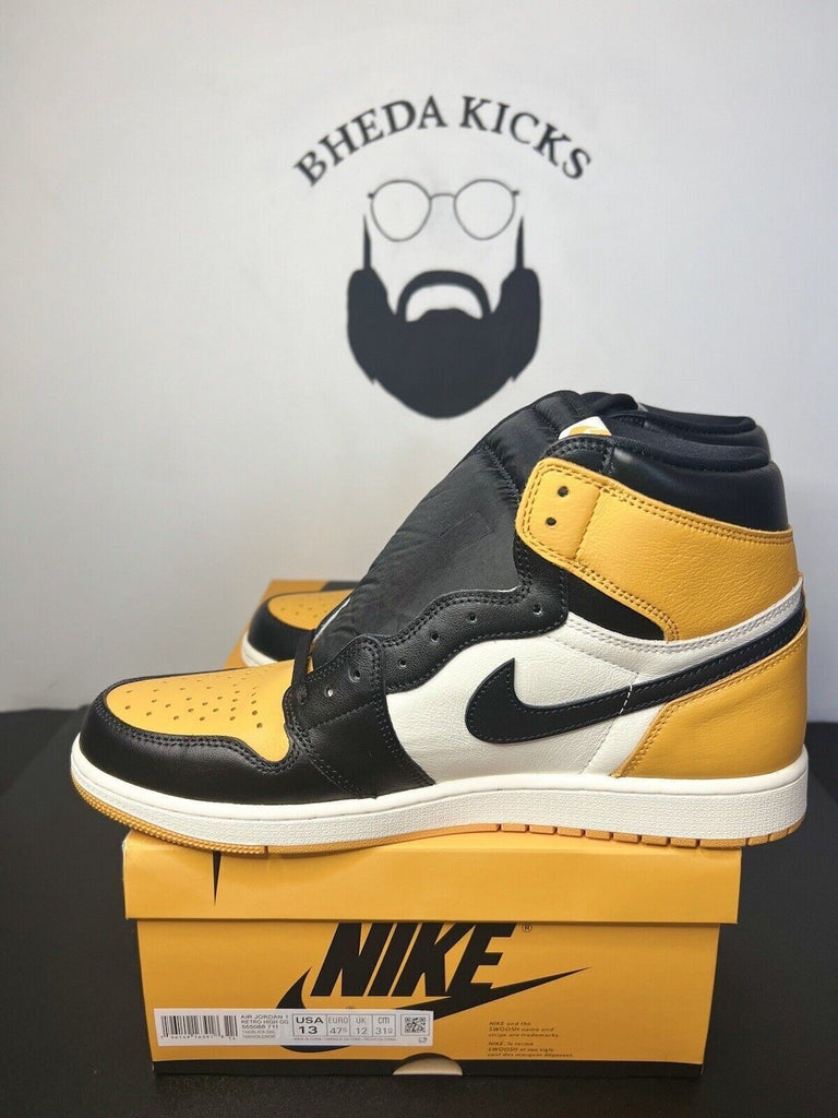 Nike Air Jordan 1 Retro High OG “Taxi” Yellow Toe 555088-711 New DS RARE Size 13