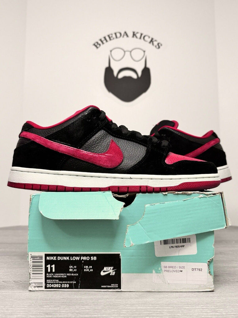 Size 10.5 - 2013 Men’s Nike Dunk Pro SB Low J-Pack Bred 304292-039 Og Rare