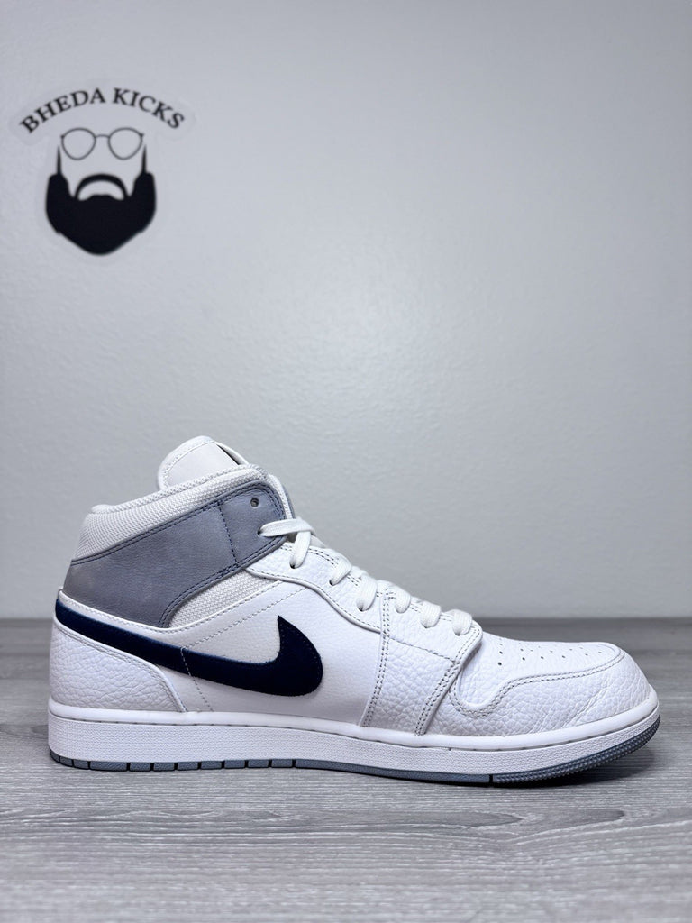 Size 15 - Nike Air Jordan 1 Mid Paris Men's White Midnight Navy DR8038-100