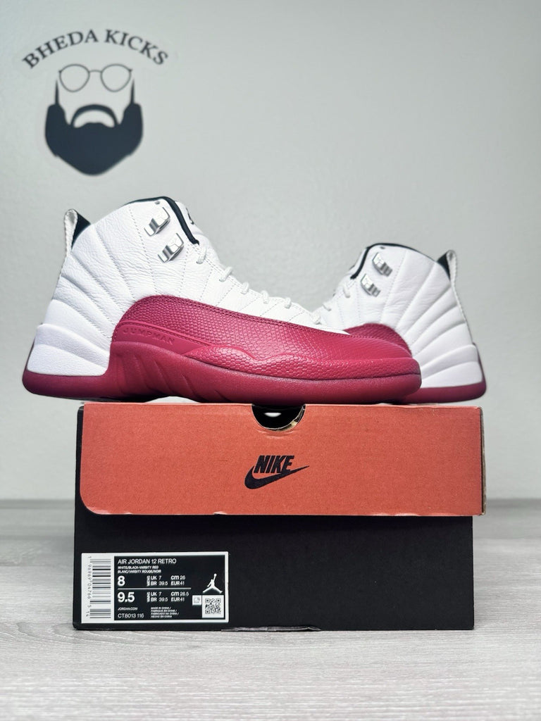 Size 8 - Nike Air Jordan 12 Retro Cherry (2023) CT8013-116 Preowned Authentic