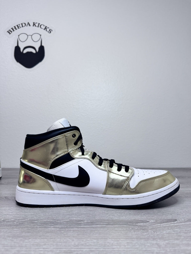 Size 16 - Jordan 1 Mid SE Metallic Gold 2020 DC1419-700 Preowned Authentic