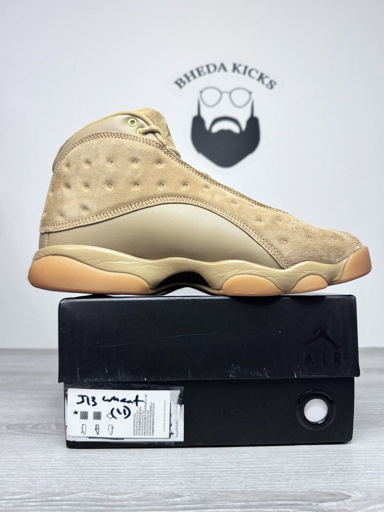 Size 11 - Nike Air Jordan 13 Retro Wheat Sneakers Shoes Gold 414571-705 2017