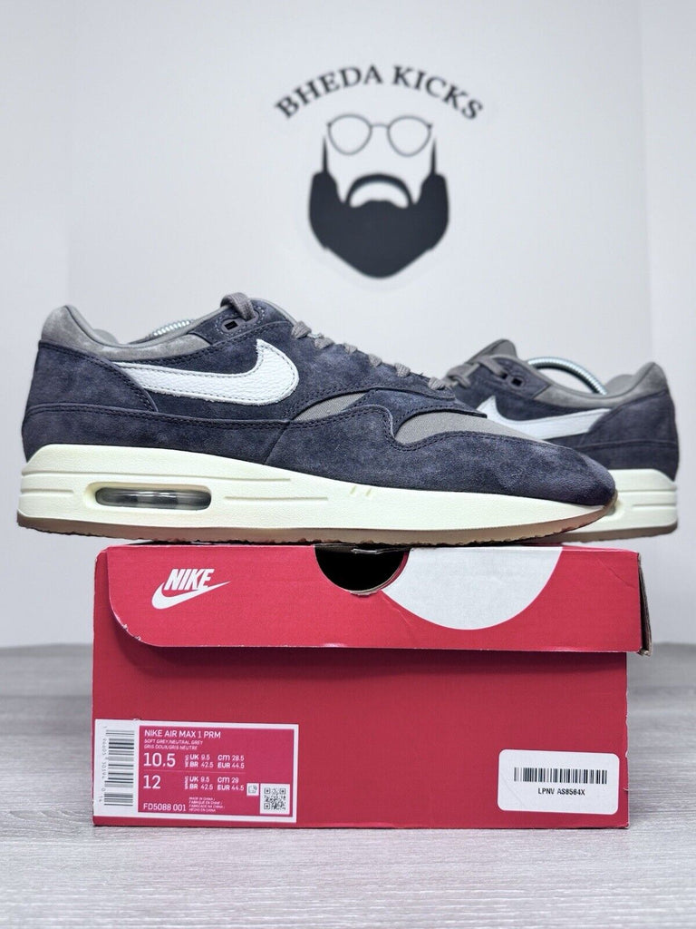 Size 10.5 - Nike Air Max 1 Crepe Soft Neutral Grey FD5088-001 NEW DS