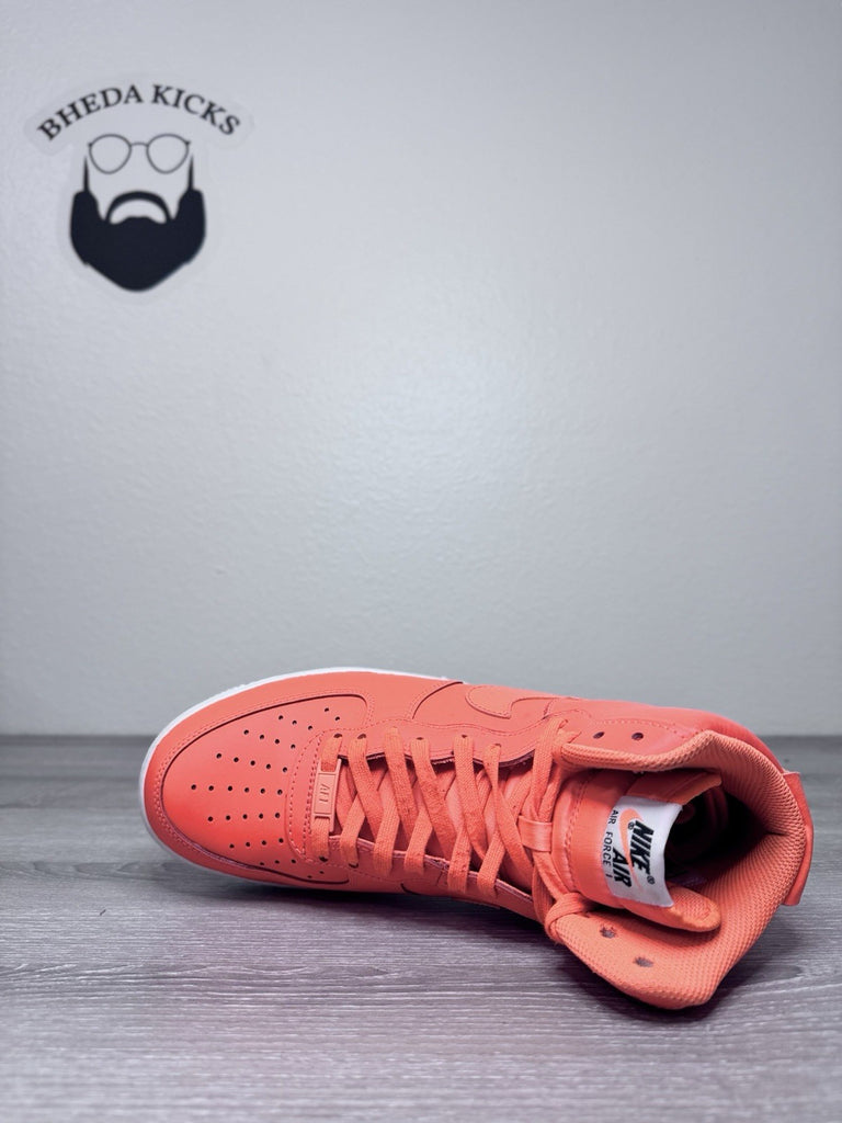 Size 8.5 - Nike Air Force 1 HI '07 LV8 JDI LTR Total Orange Shoes BQ6474-800