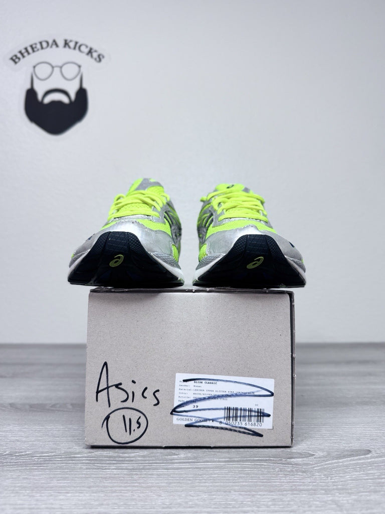 Size 11.5 - Asics Gel Flash 05 Running Shoes Volt Silver Sneakers Trainers TN439