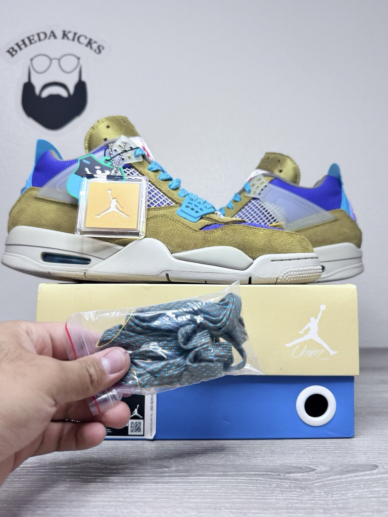 Size 14 - Air Jordan 4 Retro Union LA Desert Moss DJ5718-300 Preowned Authentic