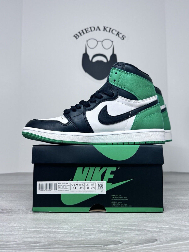 Size 9 - Air Jordan 1 Retro OG High Lucky Green  (DZ5485-031) Preowned Clean