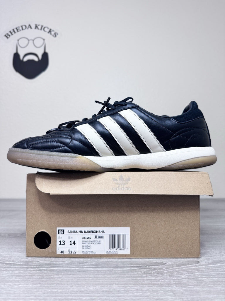 Size 13 - Adidas Samba MN Naked x Maha Core Black White IH3566 Shoes Sneakers
