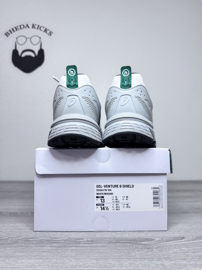Size 13 - ASICS Hidden NY x Gel Venture 6 Shield ‘White Wasabi’ 1203A778-100