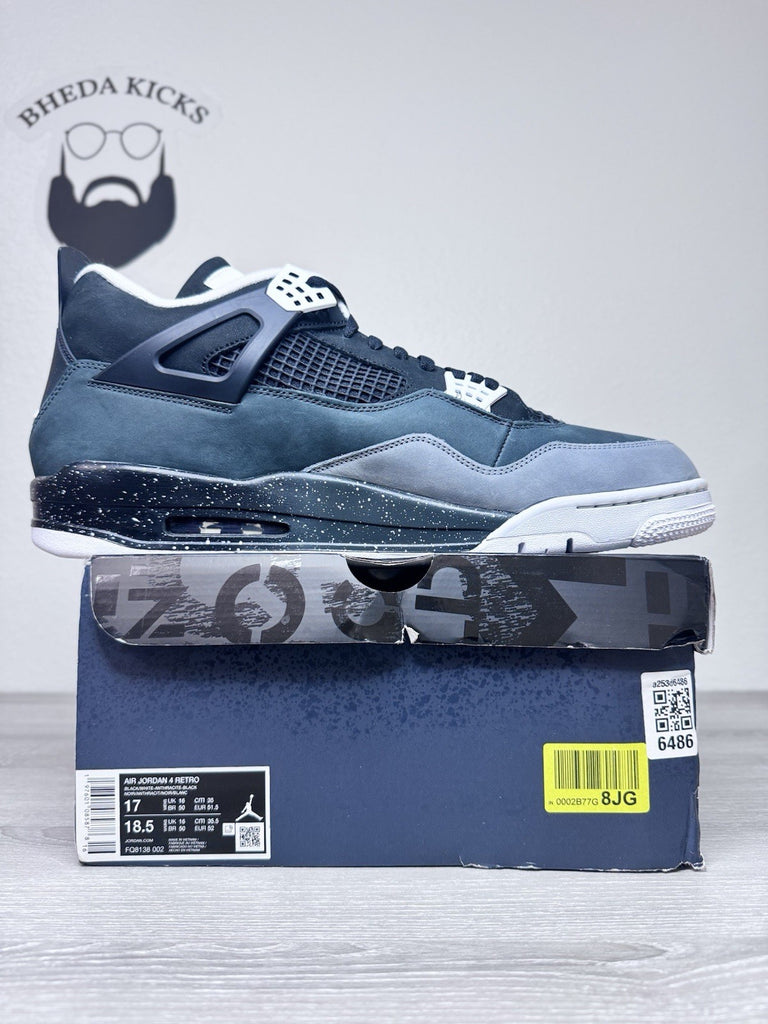 Size 17 - Air Jordan 4 Retro Fear Black White Gray 2024 FQ8138-002 Brand New