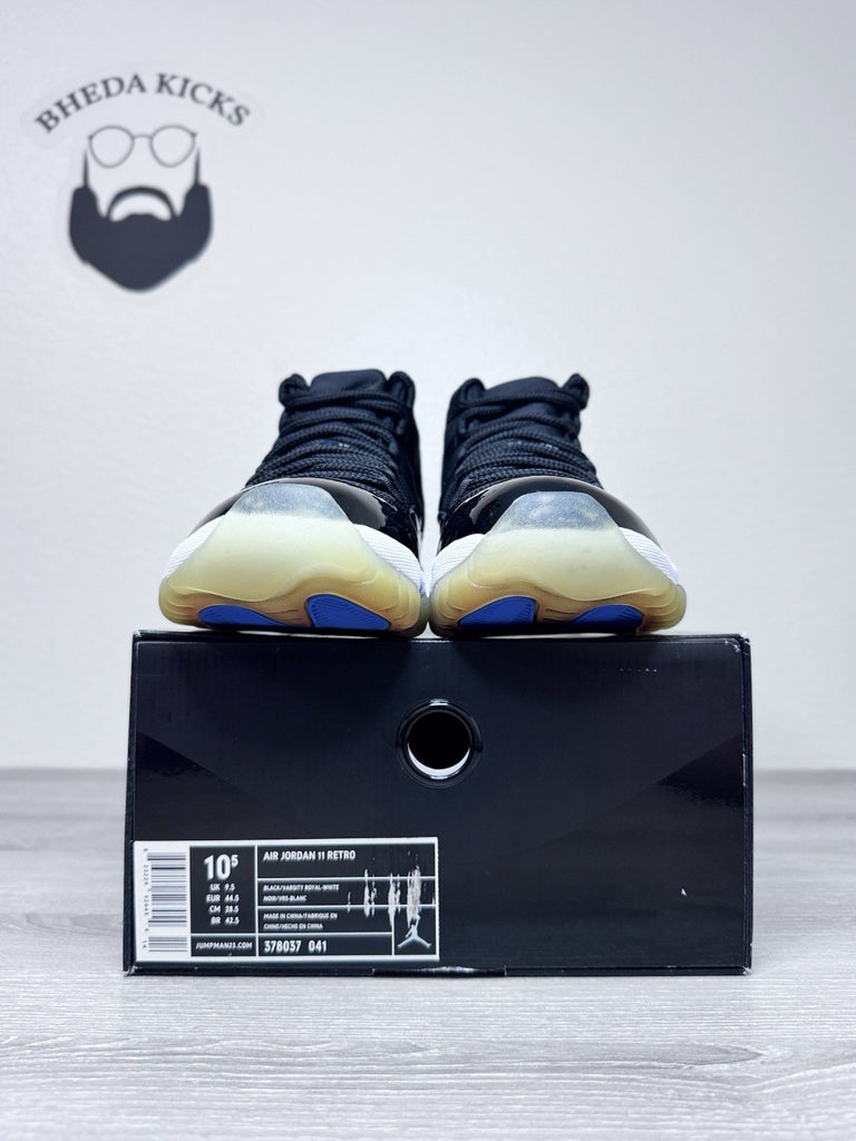 Size 10.5 - Nike Air Jordan 11 Retro Space Jam 2009 Black 378037-041 Brand New