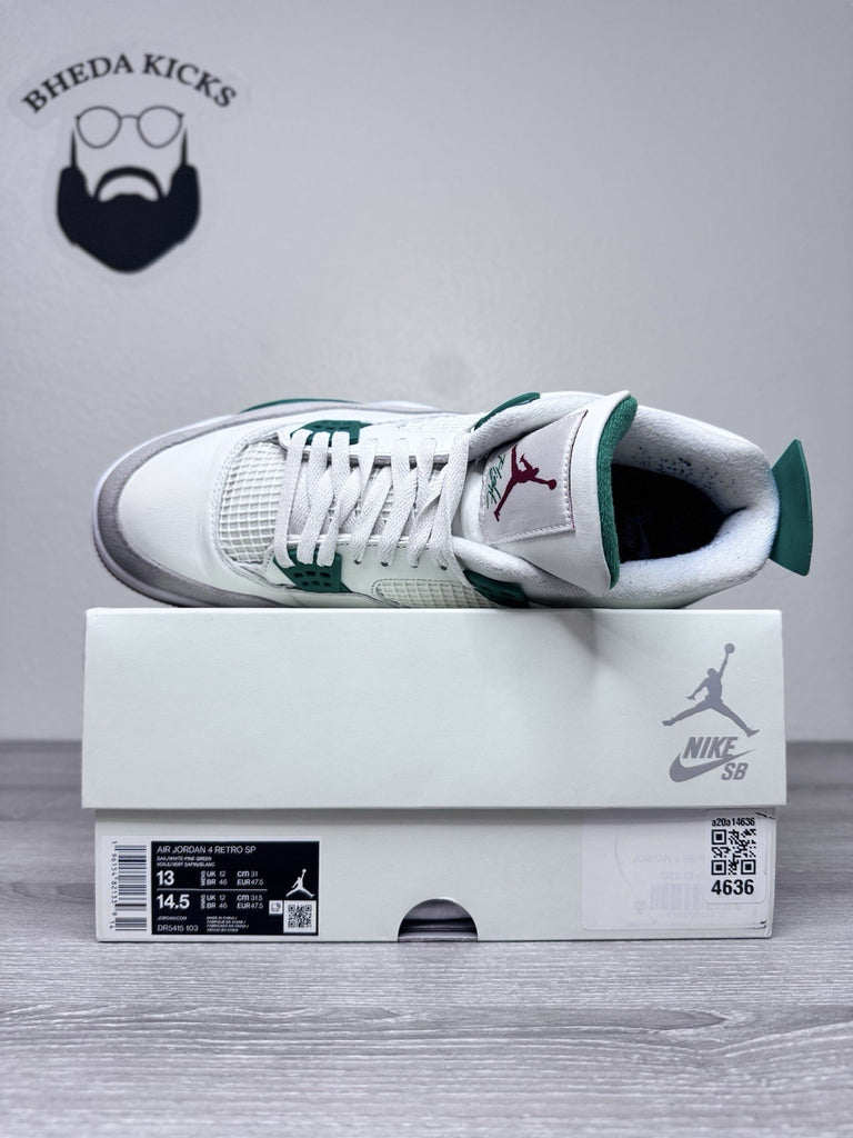 Size 13 - Nike Air Jordan 4 Retro SB Pine Green Sail (2023) DR5415-103