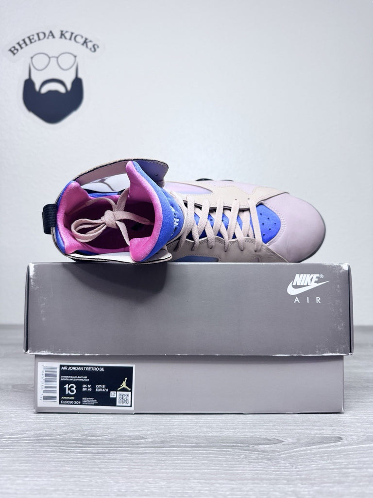 Size 13 - Nike Air Jordan 7 Retro SE Sapphire Men’s DJ2636-204 Preowned