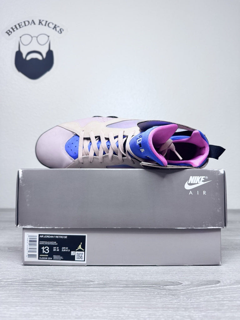 Size 13 - Nike Air Jordan 7 Retro SE Sapphire Men’s DJ2636-204 Preowned