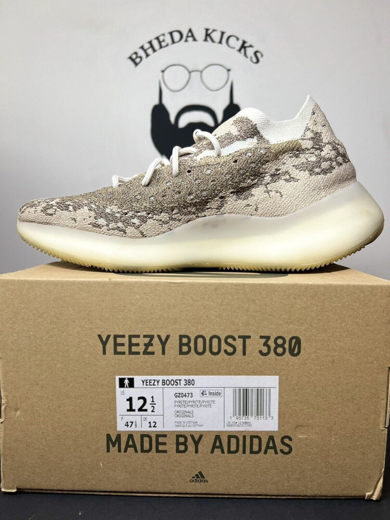 Adidas Yeezy Boost 380 Pyrite Size 12.5 GZ0473 Preowned Clean Rare Og Kanye