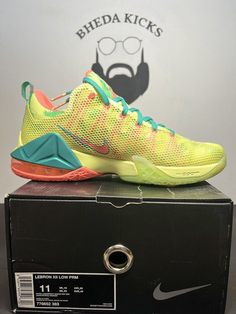 Nike LeBron 12 XII Low PRM LeBronald Palmer 805893-383 Size 11 Preowned Og Rare