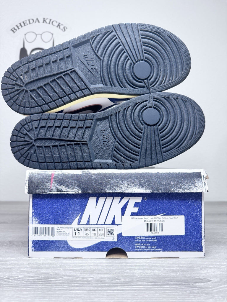 Size 11 - Air Jordan 1 Retro OG High Rare Air Deep Royal Blue DZ5485-100