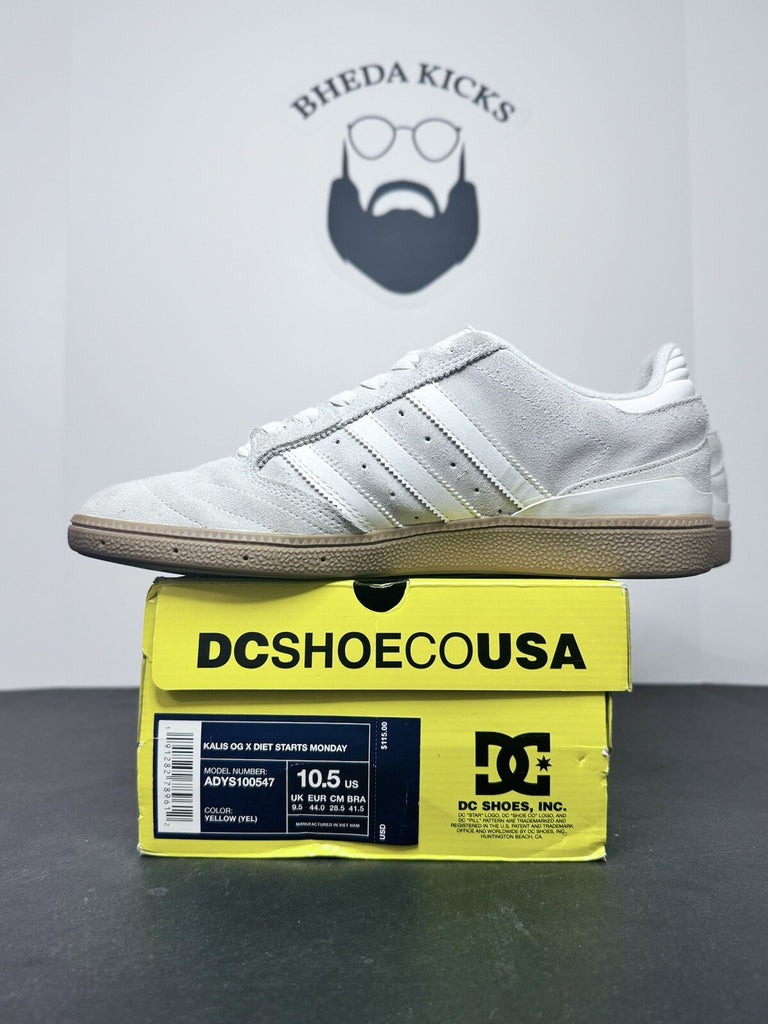 Size 10.5 - Adidas Busenitz Beige & White Men’s  (C76859) Preowned Authentic