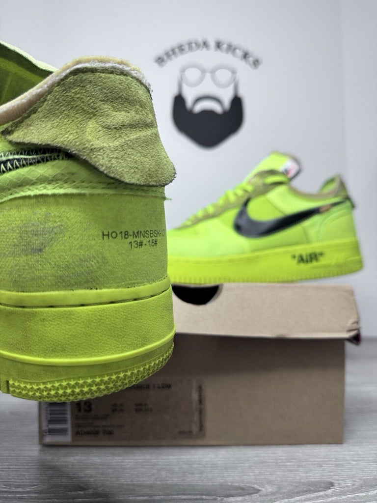 Nike Off-White x Air Force 1 Low Volt Size 13 AO4606-700 Preowned Authentic