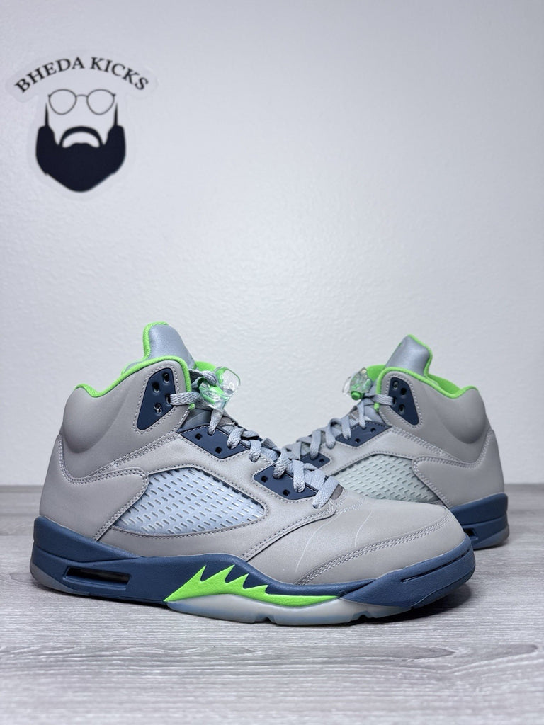 Size 12.5 - Nike Air Jordan 5 Retro Green Bean DM9014-003 Metallic Green 2022