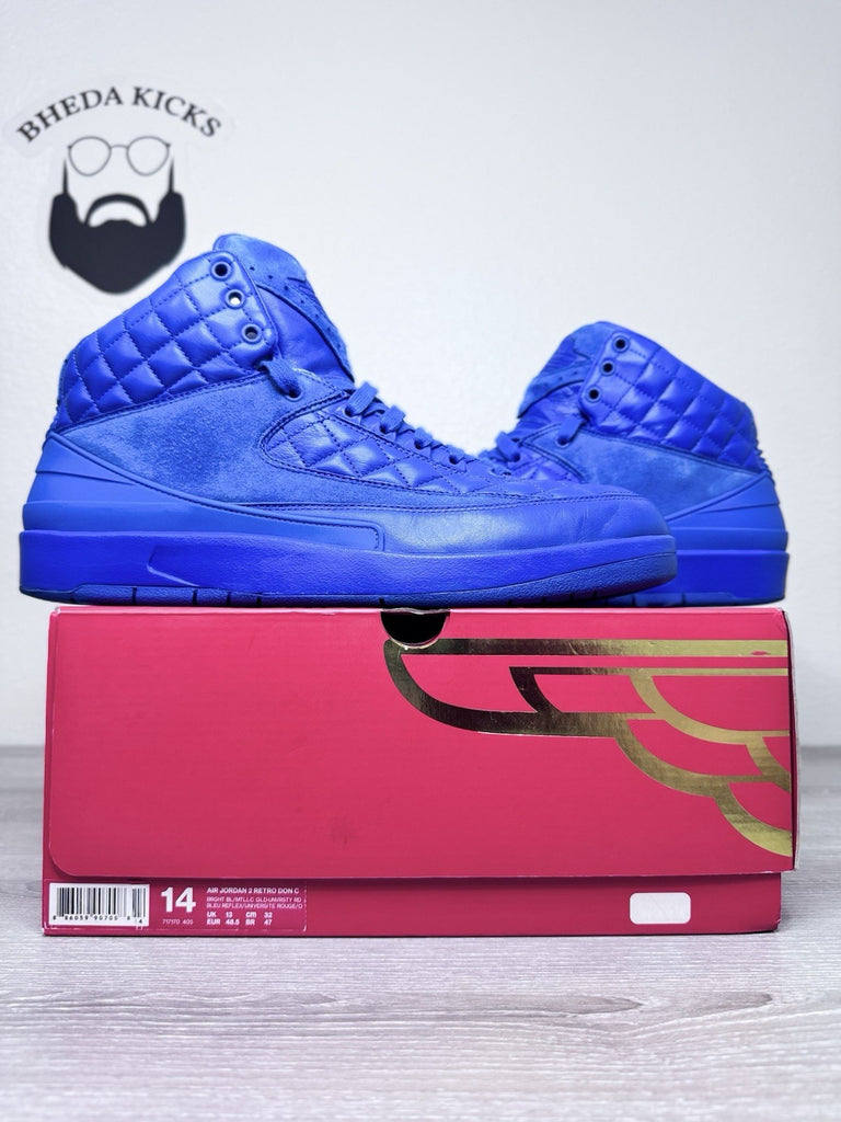 Size 14 - Just Don x Air Jordan 2 Retro Varsity Royal 717170-405 Preowned