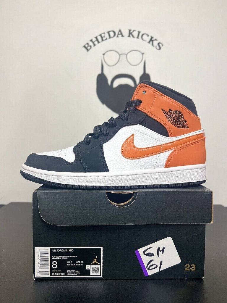 Jordan 1 Mid Shattered Backboard 2019 554724-058 Preowned Size 8 Authentic