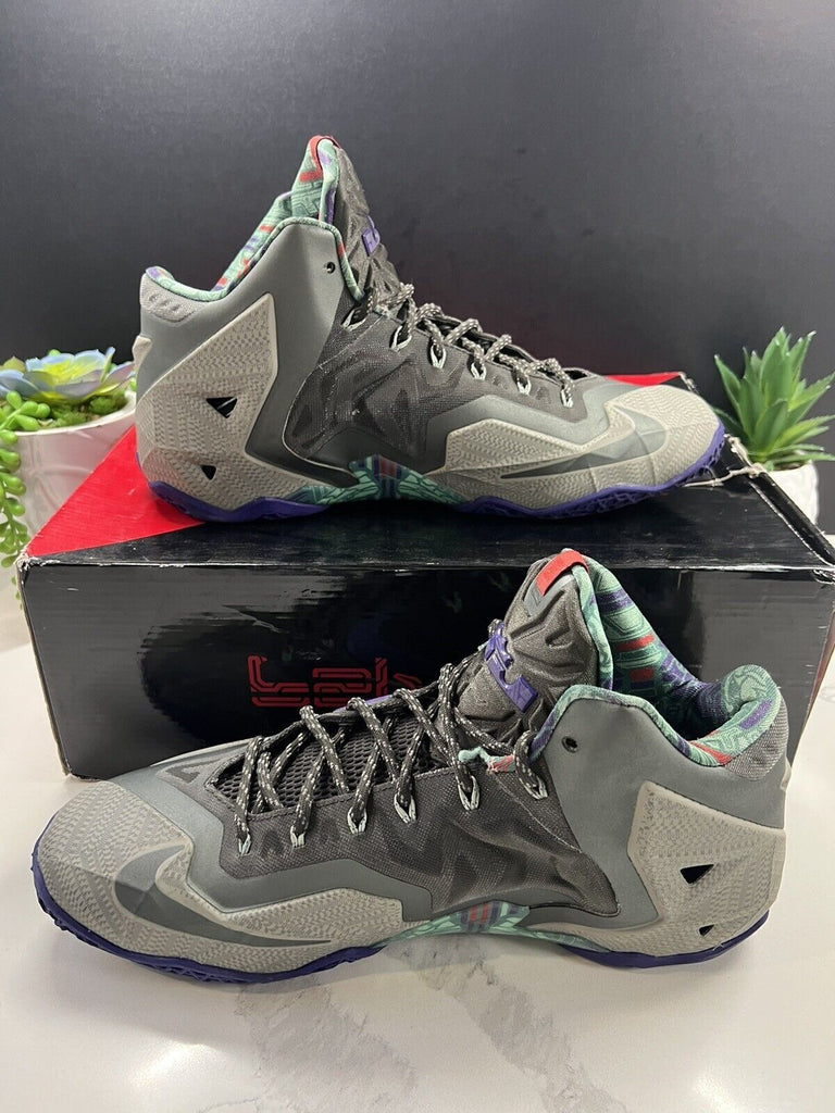 Nike Lebron XI 11 Terracotta Warrior Shoes Purple 616175-005 Men's Size 13