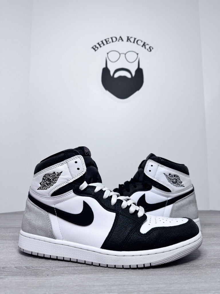 Size 10.5 - Jordan 1 Retro High OG Stage Haze 555088-108 White Black Preowned