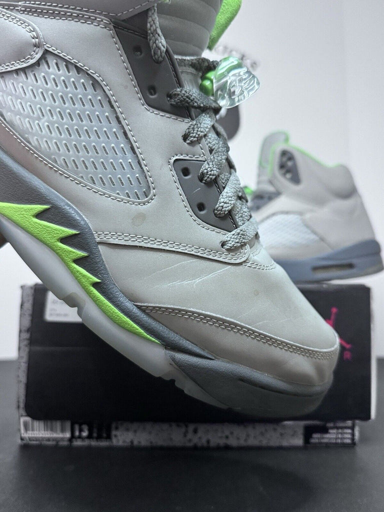 Nike Air Jordan 5 Retro Green Bean DM9014-003 Silver Metallic Green 2022 Size 13