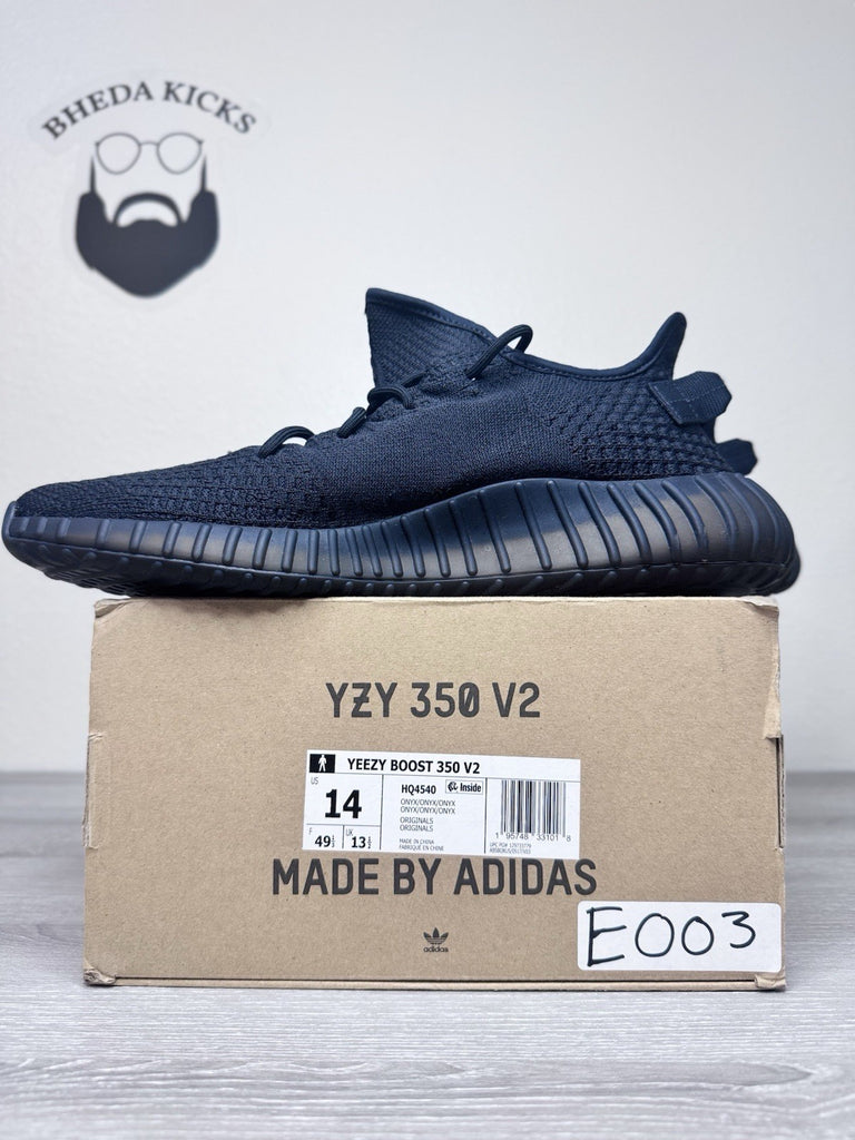 Size 14 - adidas Yeezy Boost 350 V2 Low Onyx HQ4540 Preowned Authentic