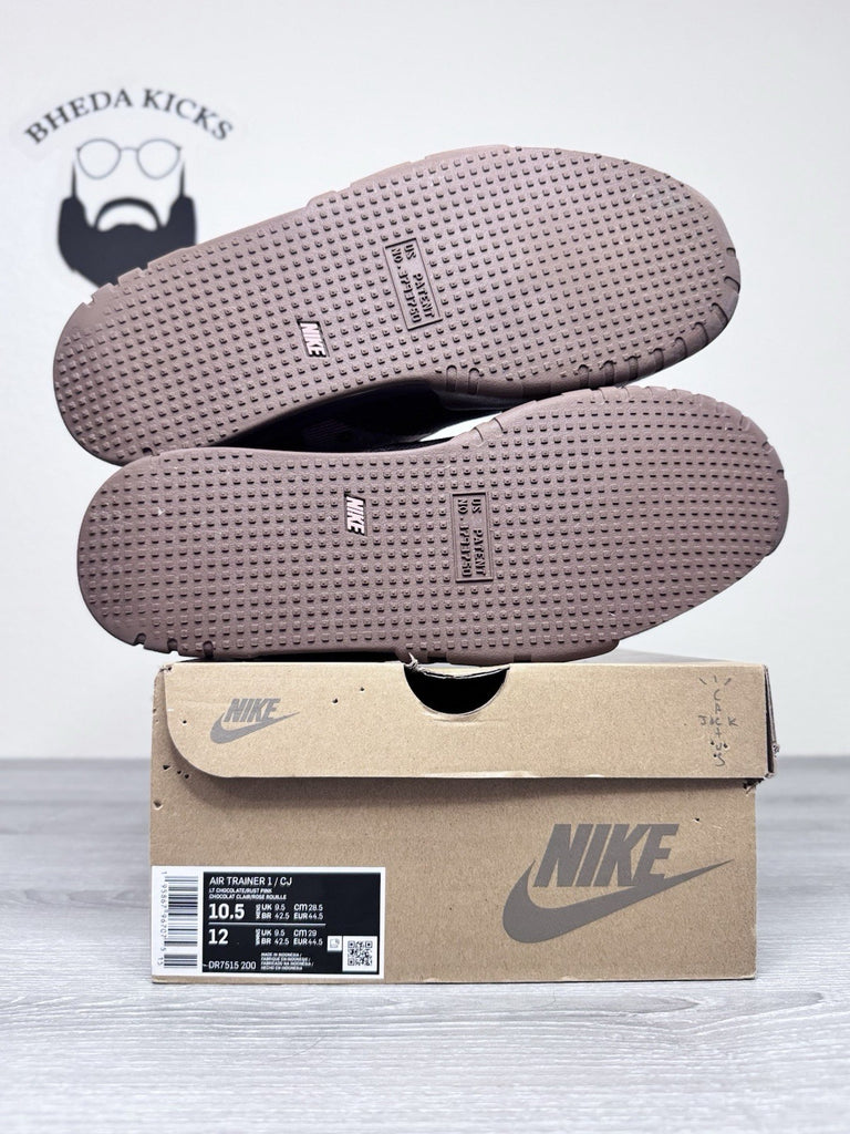 Size 10.5 - Nike Travis Scott x Air Trainer 1 SP Chocolate DR7515-200 Preowned