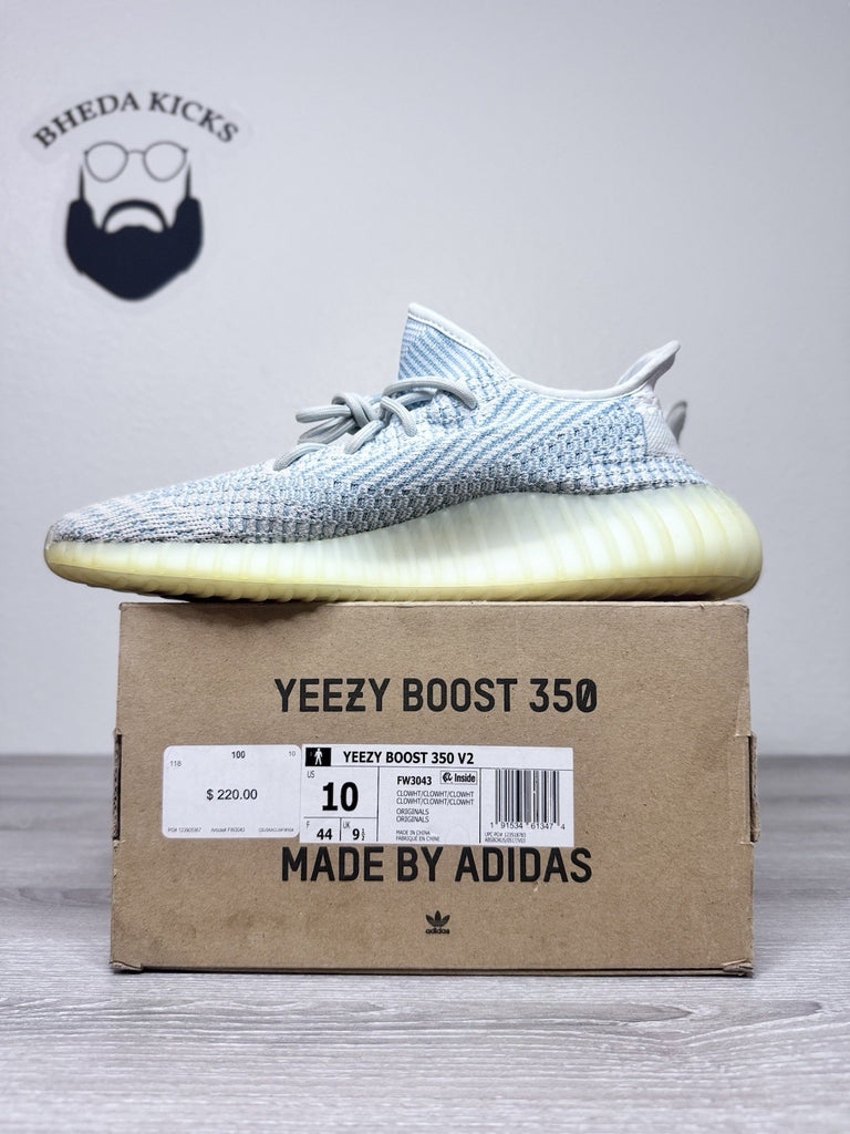 Size 10 - Adidas Yeezy Boost 350 V2 Cloud White Non-Reflective (FW3043)