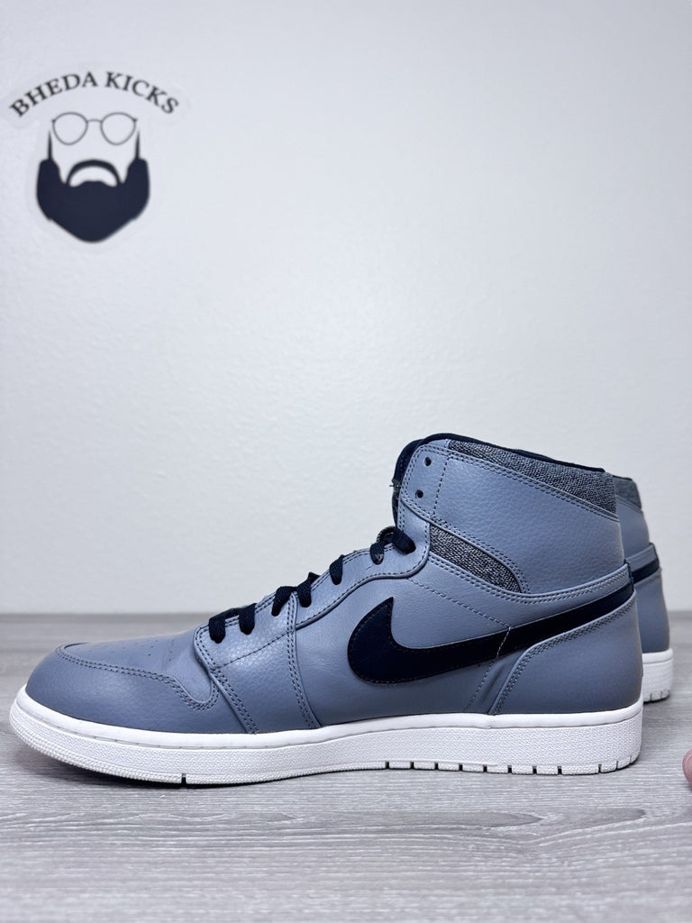 Size 15 - Nike Air Jordan Mens Athletic Gray High Top Basketball 332550-014