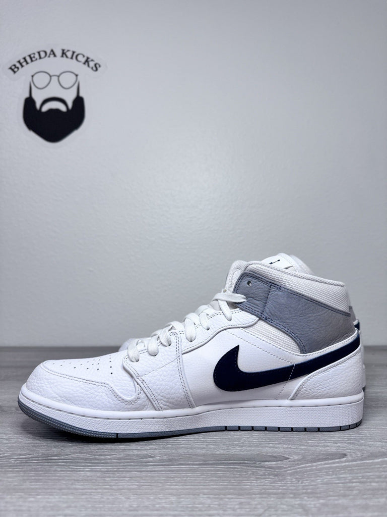 Size 15 - Nike Air Jordan 1 Mid Paris Men's White Midnight Navy DR8038-100