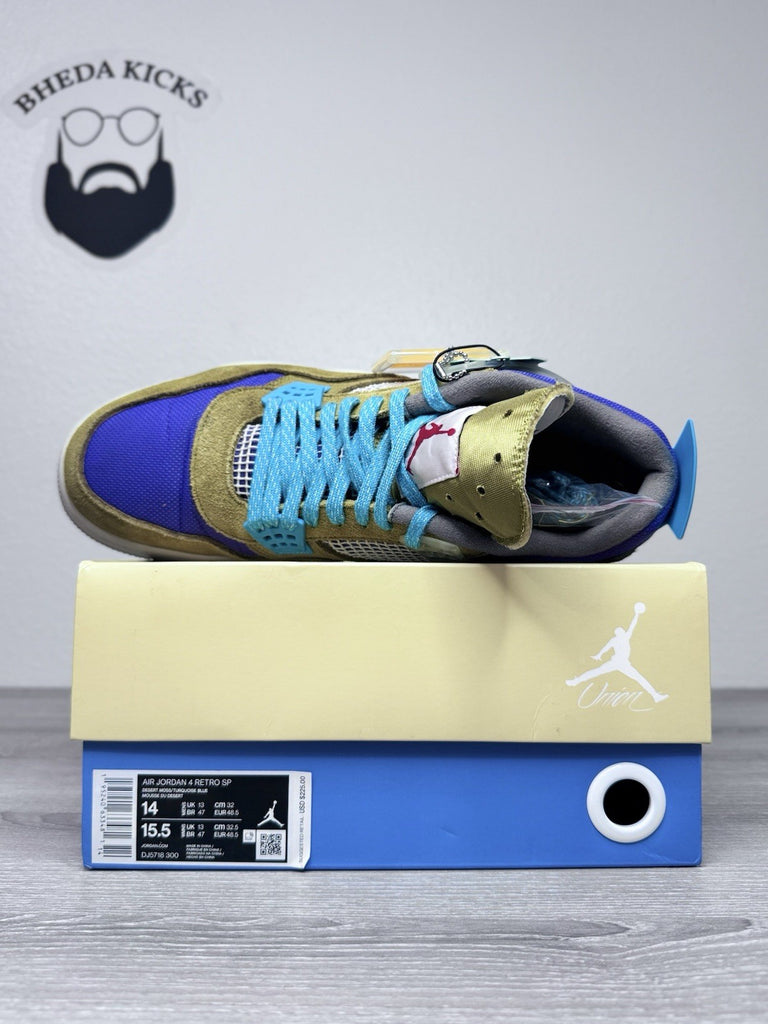 Size 14 - Air Jordan 4 Retro Union LA Desert Moss DJ5718-300 Preowned Authentic