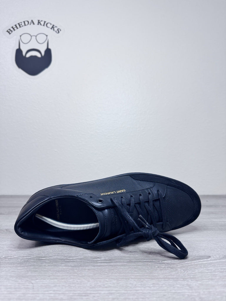 Size 46 EU/ 12 US - Saint Laurent Men's Court Classic Low-top Black Leather