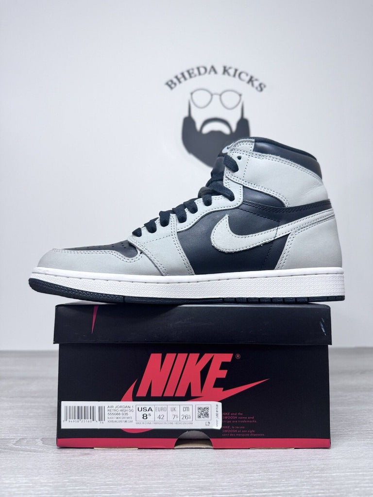 Size 8.5 - Nike Air Jordan 1 Retro OG Shadow 2.0 2021 555088-035 Grey Black