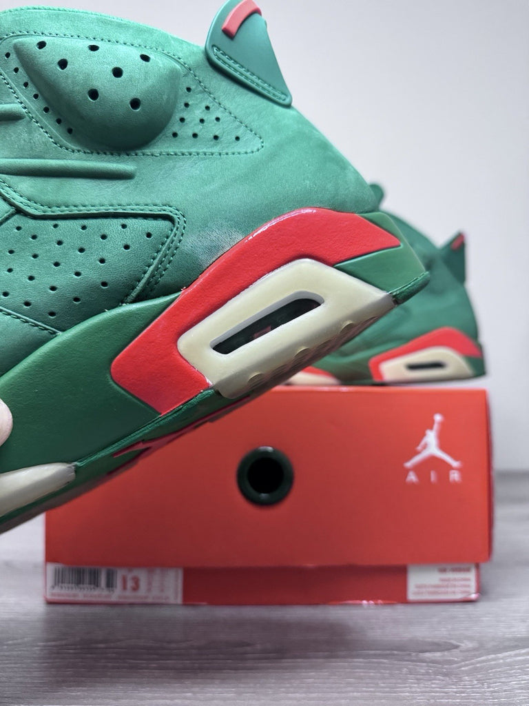 Size 13 - Nike Air Jordan 6 Retro Gatorade Green AJ5986-335 Men's Preowned