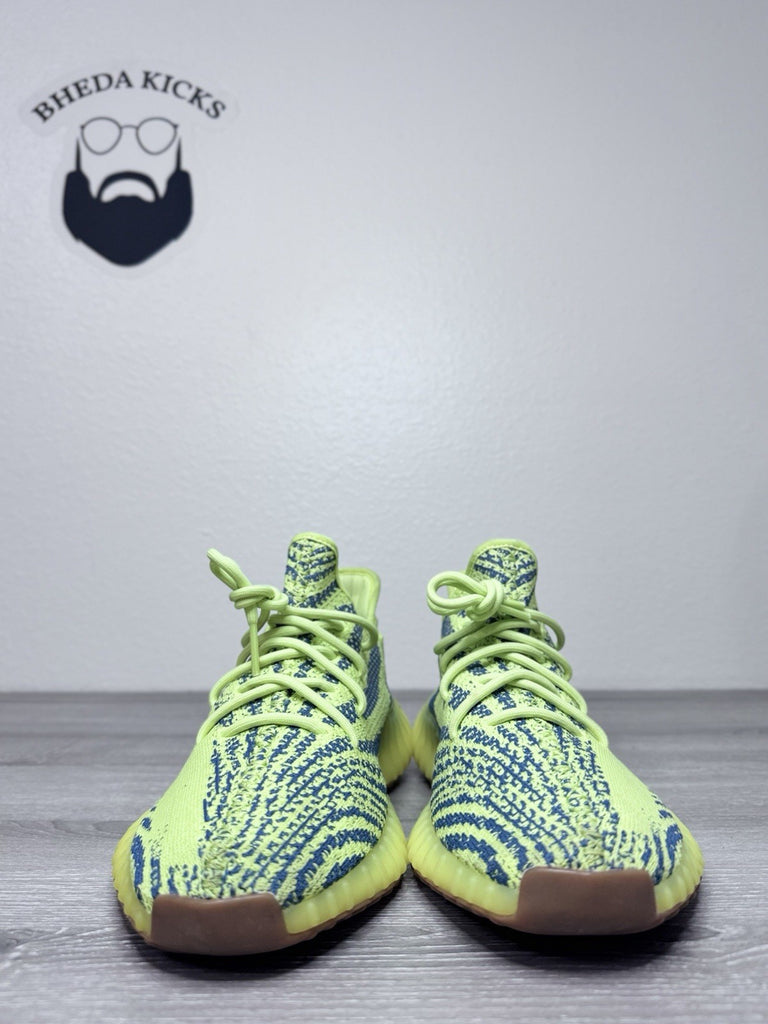 Size 10.5 - Adidas Yeezy Boost 350 V2 Semi Frozen Yellow Green B37572 Men’s