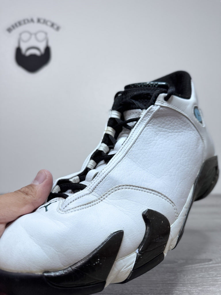 Size 12 - Air Jordan 14 OG 1999 Oxidized Green 136011-103 Preowned Authentic