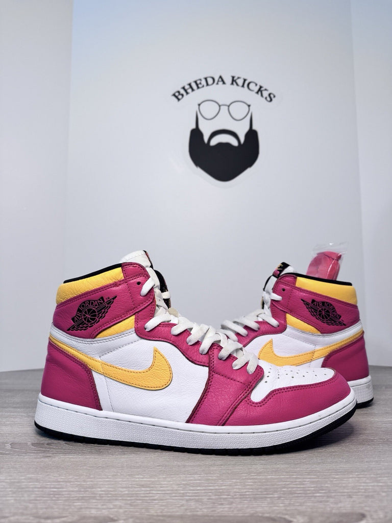 Size 14 - Air Jordan 1 Retro High OG "FUSION RED" 2021 555088-603 Preowned